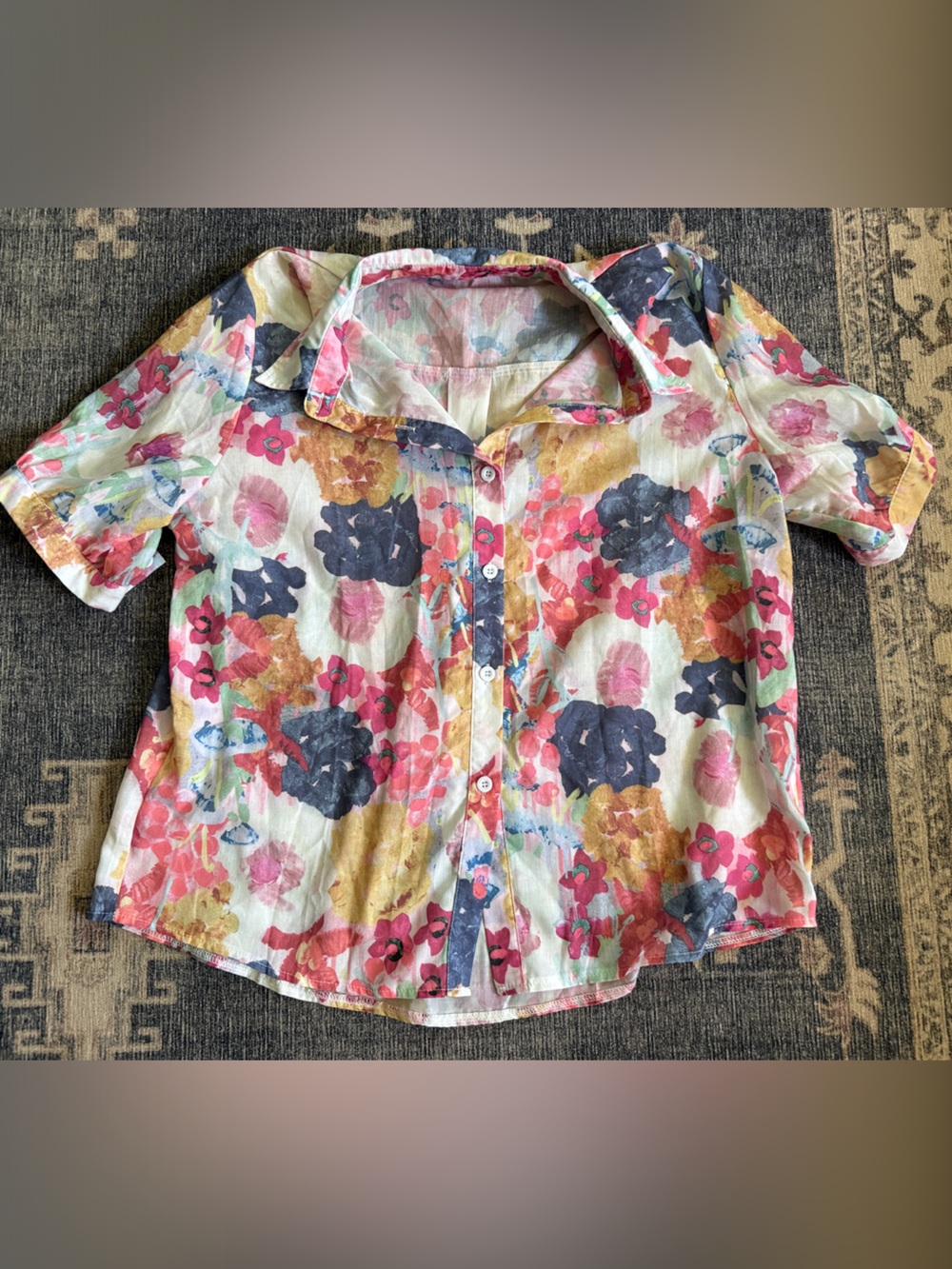 Floral Button Down Large